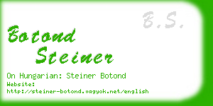 botond steiner business card